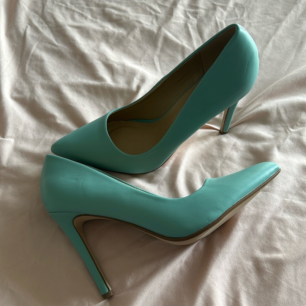 Mint Blue Heels